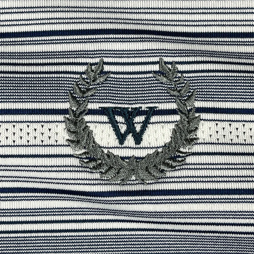 Adidas Polo Shirt Mens‎ Large Gray Striped Golf Casual Vacation Travel Preppy